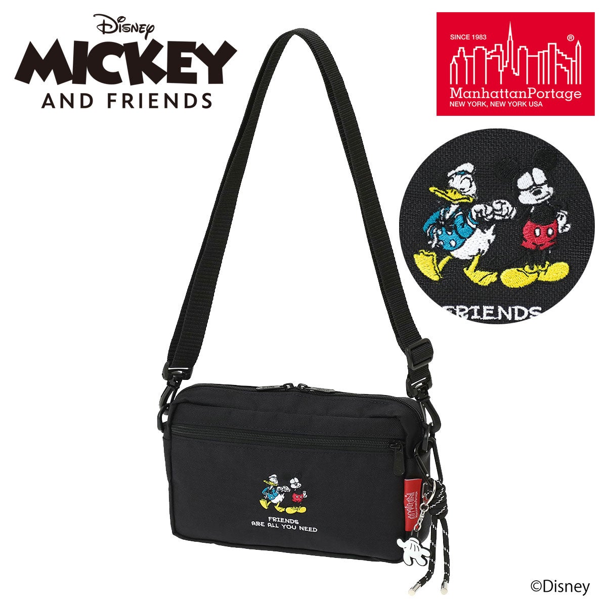 マンハッタンポーテージ ミッキーマウス ショルダーバッグ MICKEY