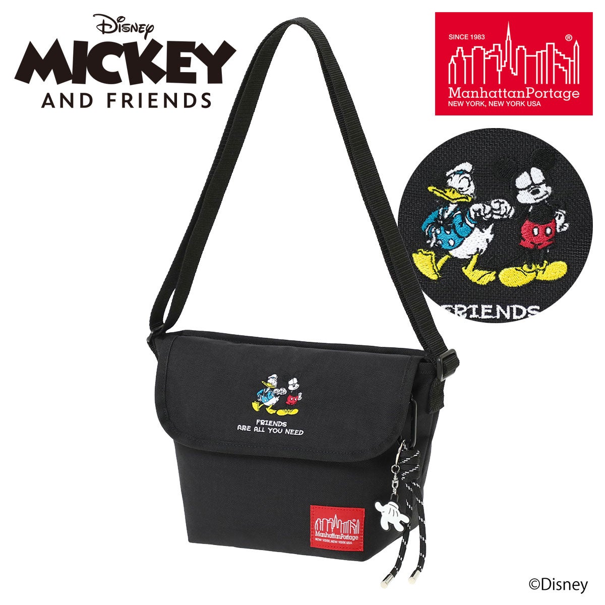 マンハッタンポーテージ ミッキーマウス ショルダーバッグ MICKEY