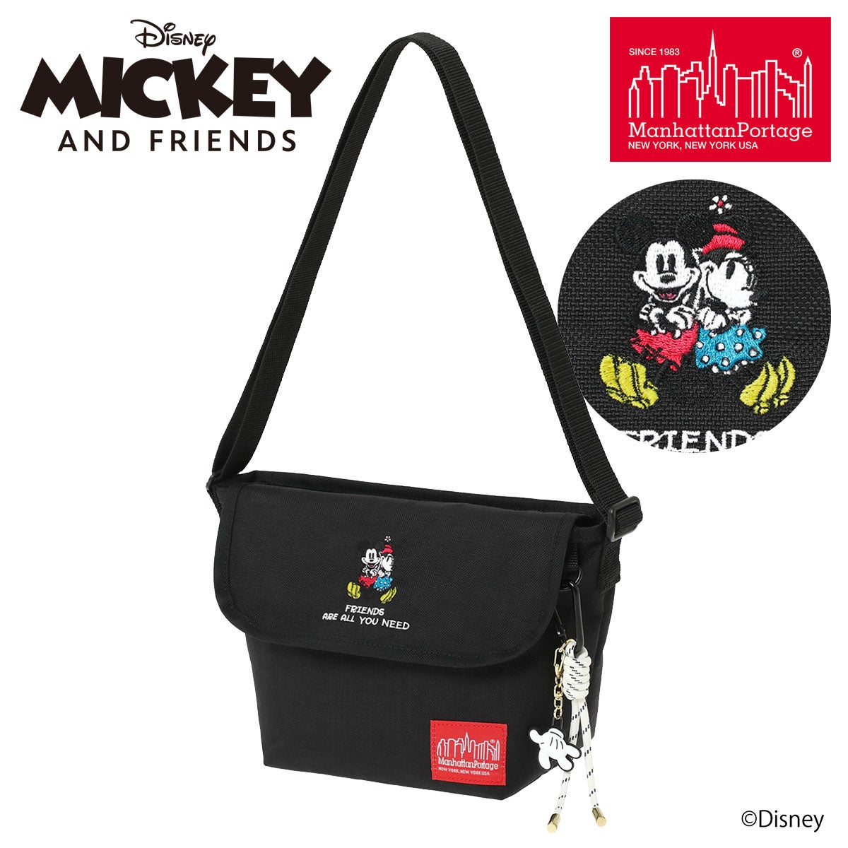 マンハッタンポーテージ ミッキーマウス ショルダーバッグ MICKEY