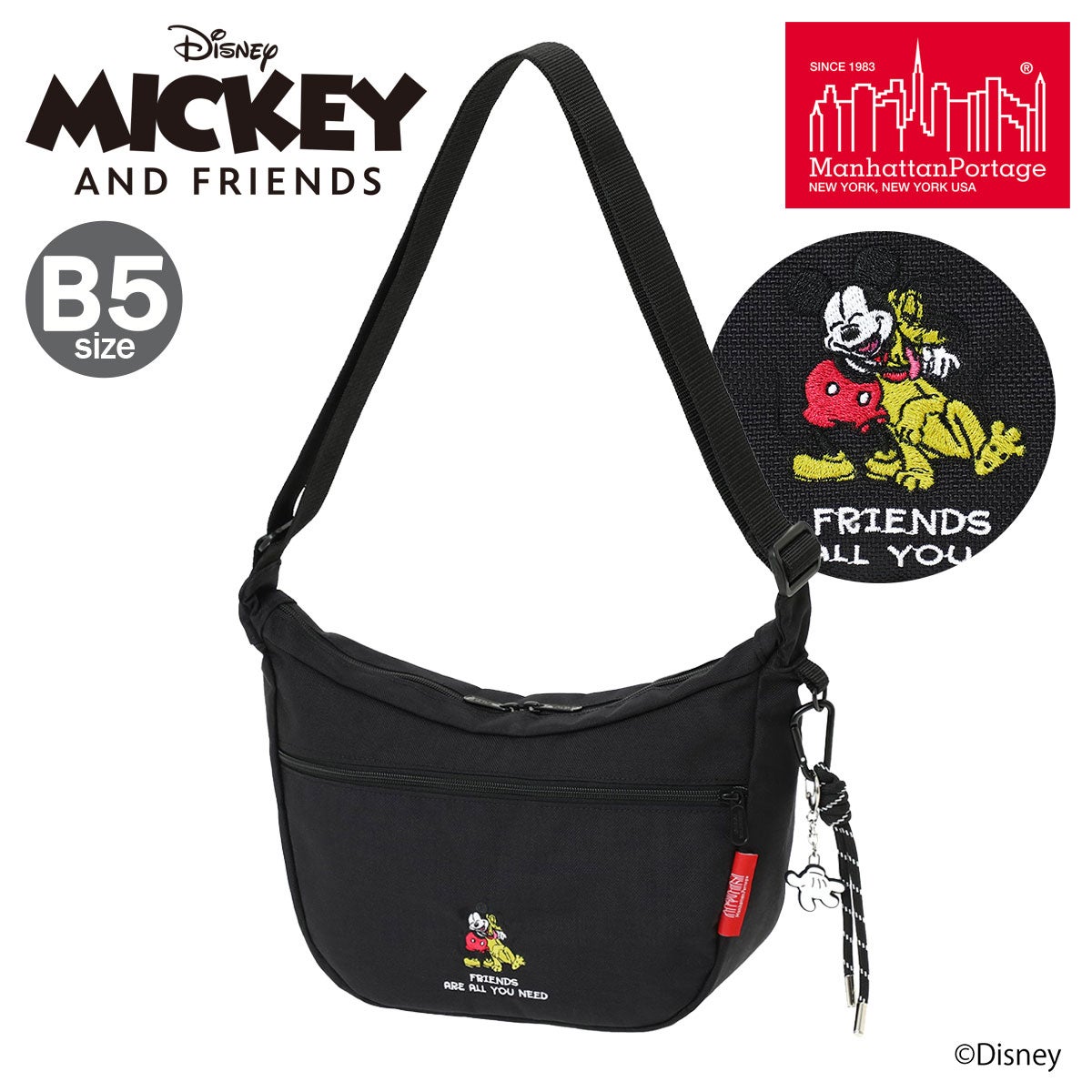 マンハッタンポーテージ ミッキーマウス ショルダーバッグ MICKEY