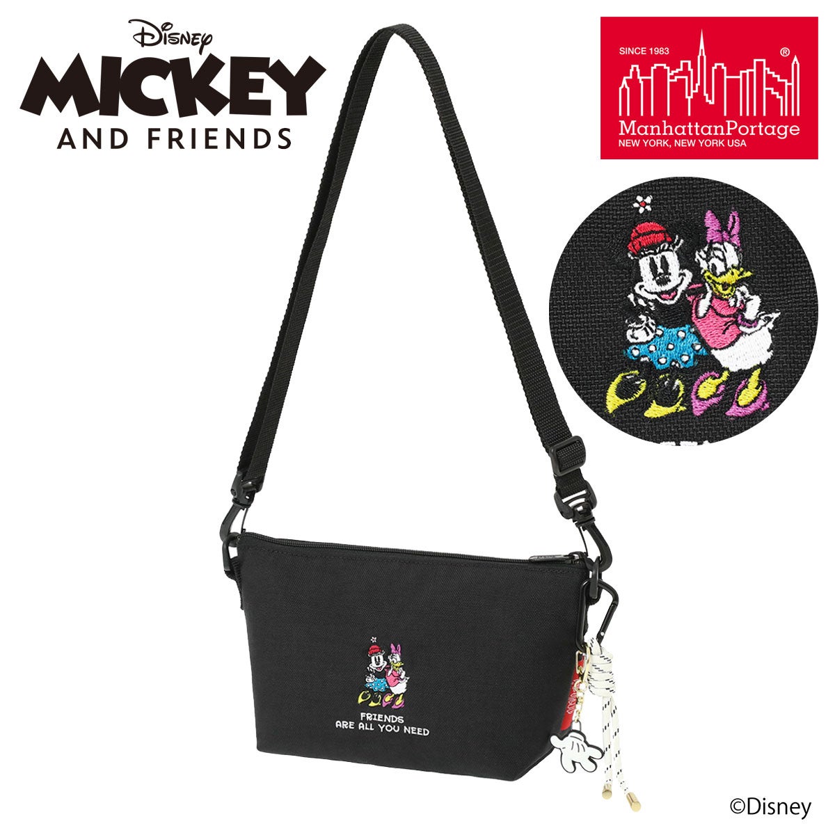 マンハッタンポーテージ ミッキーマウス ショルダーバッグ MICKEY
