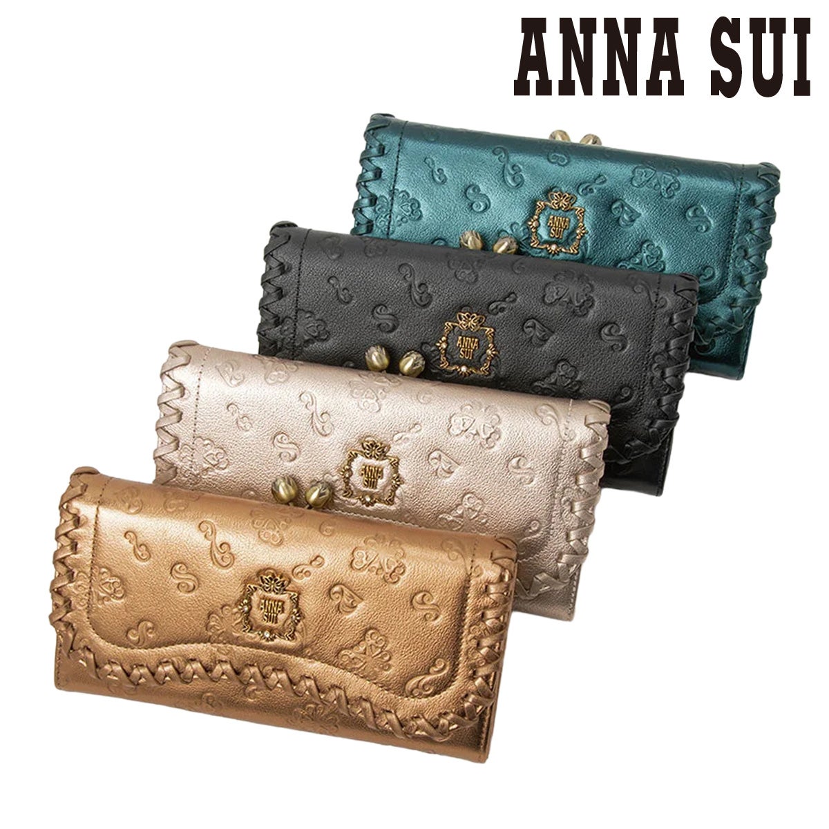 アナスイ 長財布 がま口 レディース 本革 リンダ 318360 ANNASUI