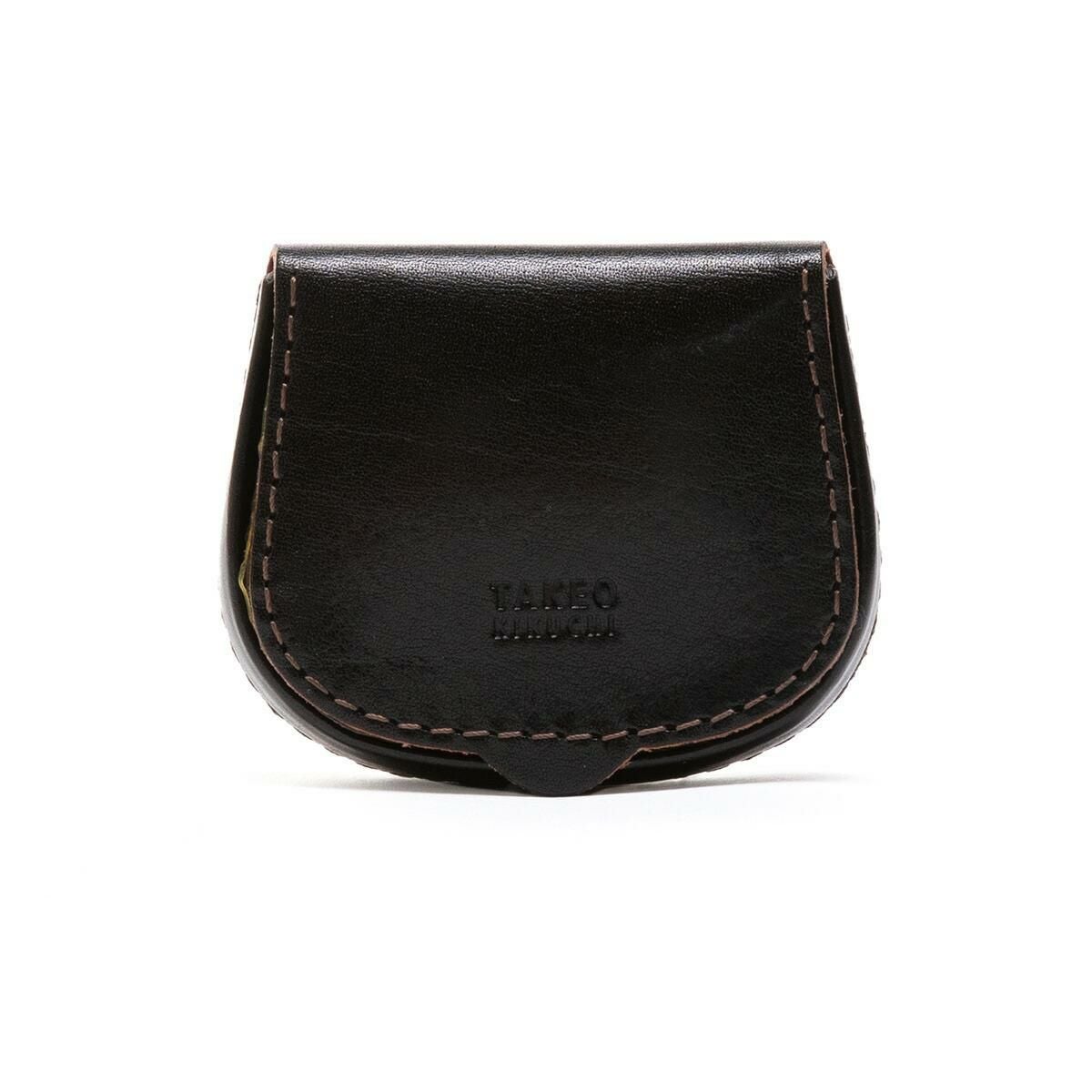GUCCI シマ ケース 馬蹄型 レザー ブラック メンズ コインケース GUCCI（グッチ） メンズ ブラック レザー 馬蹄型 ケース