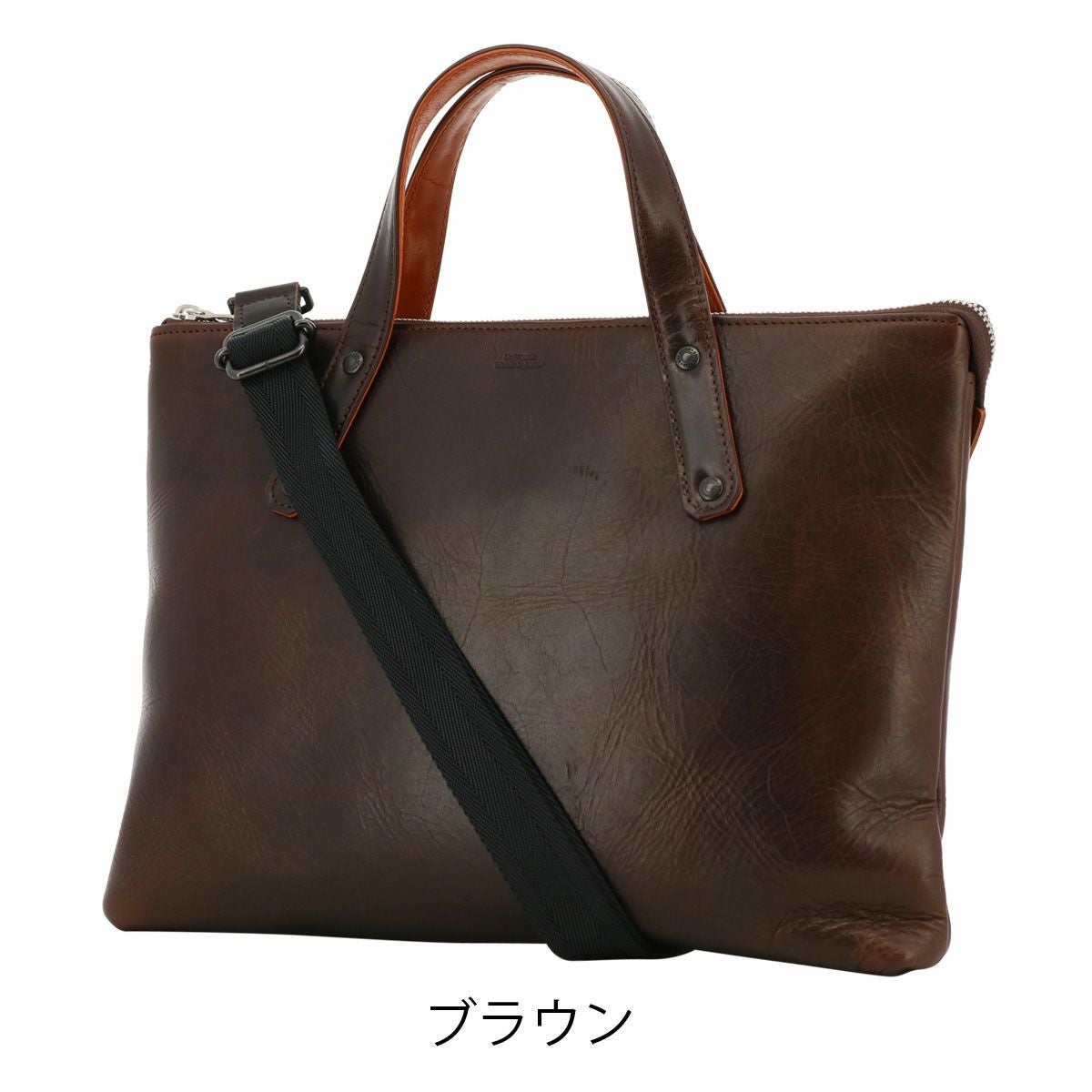   Platinum ビジネスバッグ2WAY 持ち手牛革 タケオキクチ バッグ ブリーフ ビジネスバッグ メンズ ブランド レザー