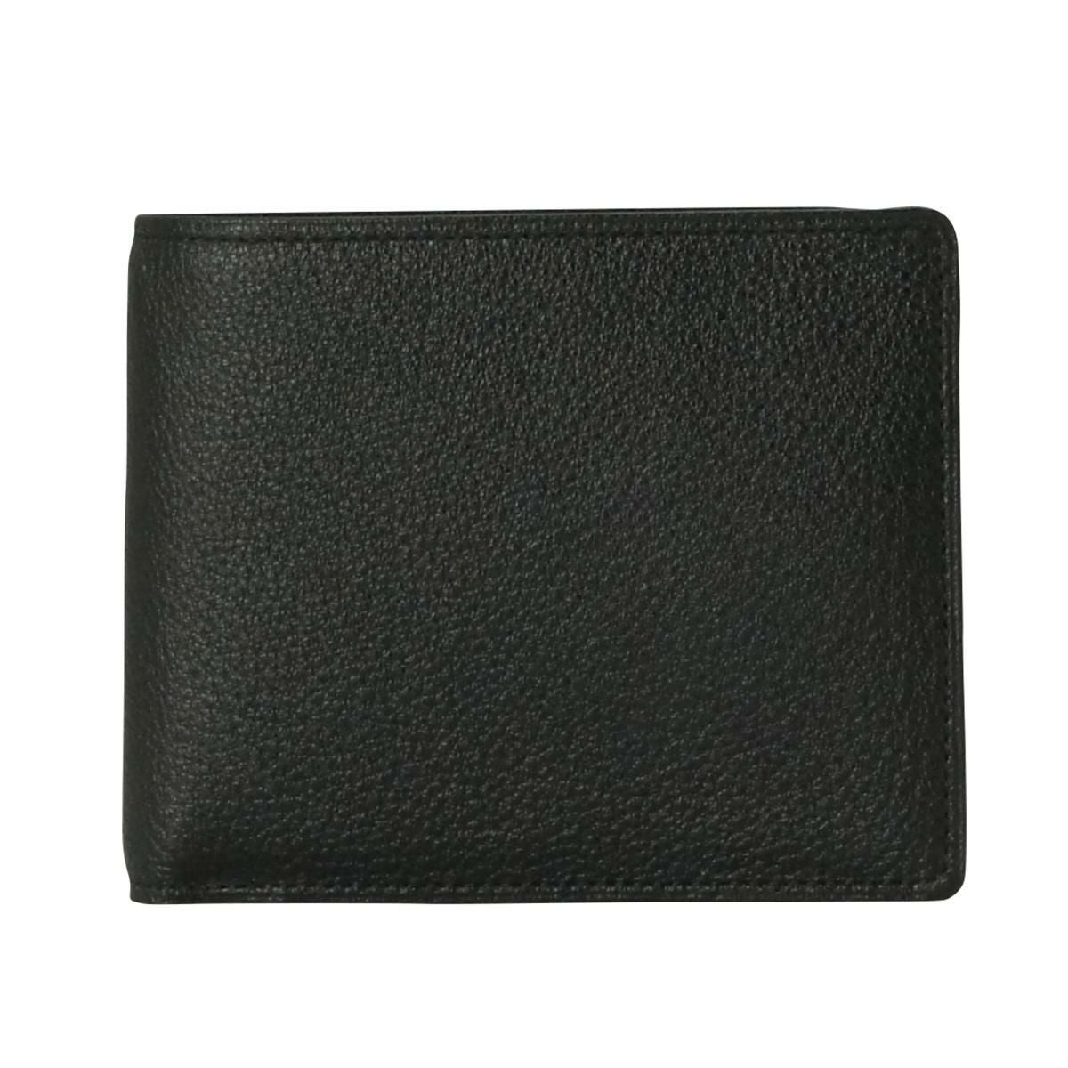 K800 新品未使用 ミカド レザー 二つ折り財布 ブラウン チョコ メンズ ミカド Mikado 二つ折り財布 320023 コンビヌメ 【 財布 メンズ レザー