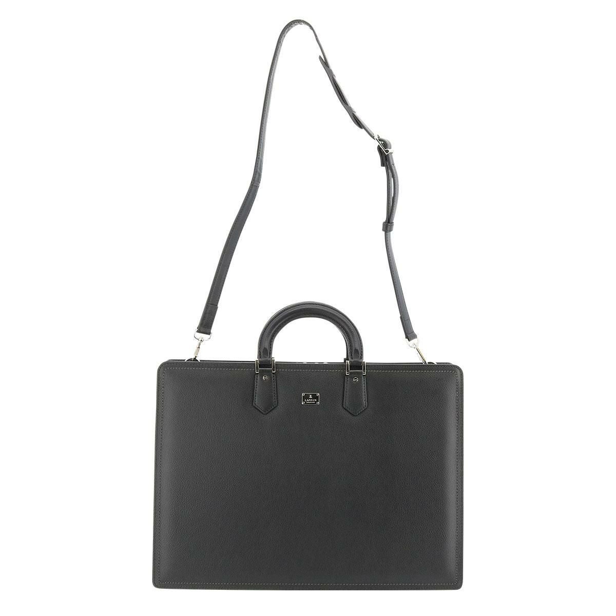 ＊新品＊LANVIN ビジネスバッグ ブラウン定価50,600円 美品 日本製 半沢直樹 ブラウン ランバンコレクション ビジネスバッグ