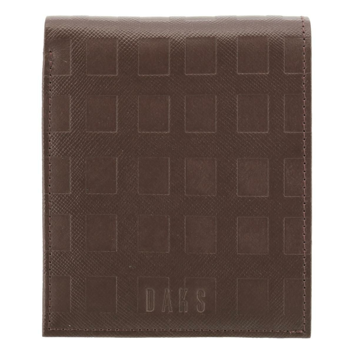 ダックス 二つ折り財布 チェッカーエンボス DP25214