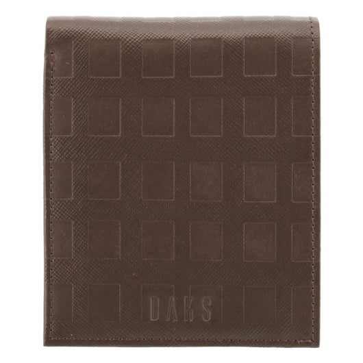 ダックス 二つ折り財布 チェッカーエンボス DP25214