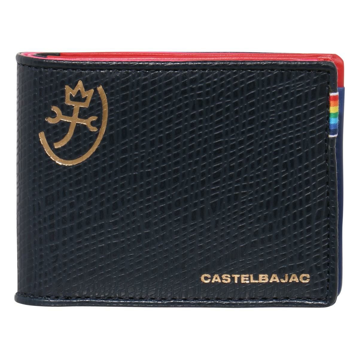 カステルバジャック 二つ折り財布 レインボー メンズ レディース 79613