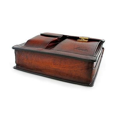 青木鞄 縦型ショルダーバッグ 5221 50 ブラウン 【 アオキ カバン