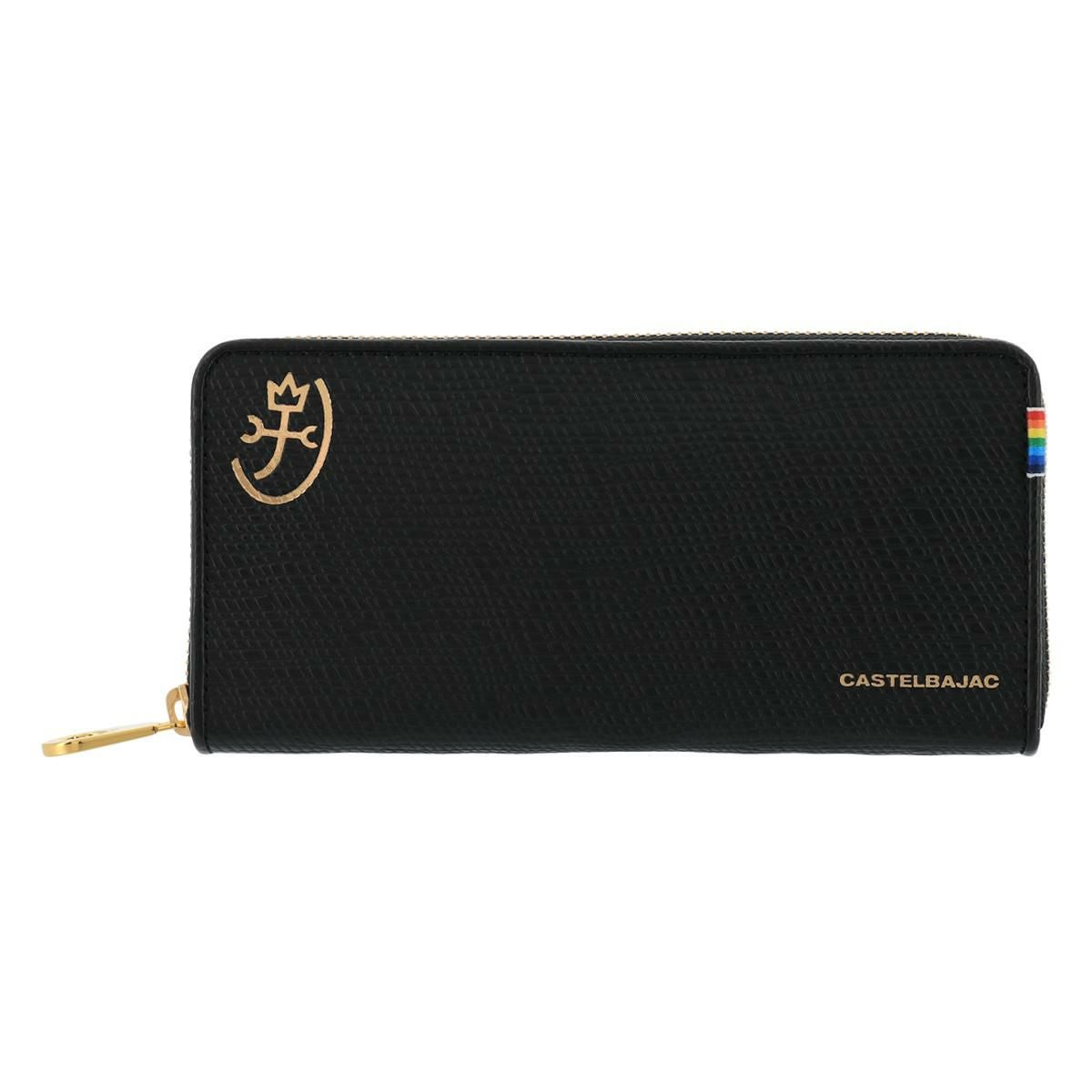 カステルバジャック 長財布 ラウンドファスナー レインボー メンズ