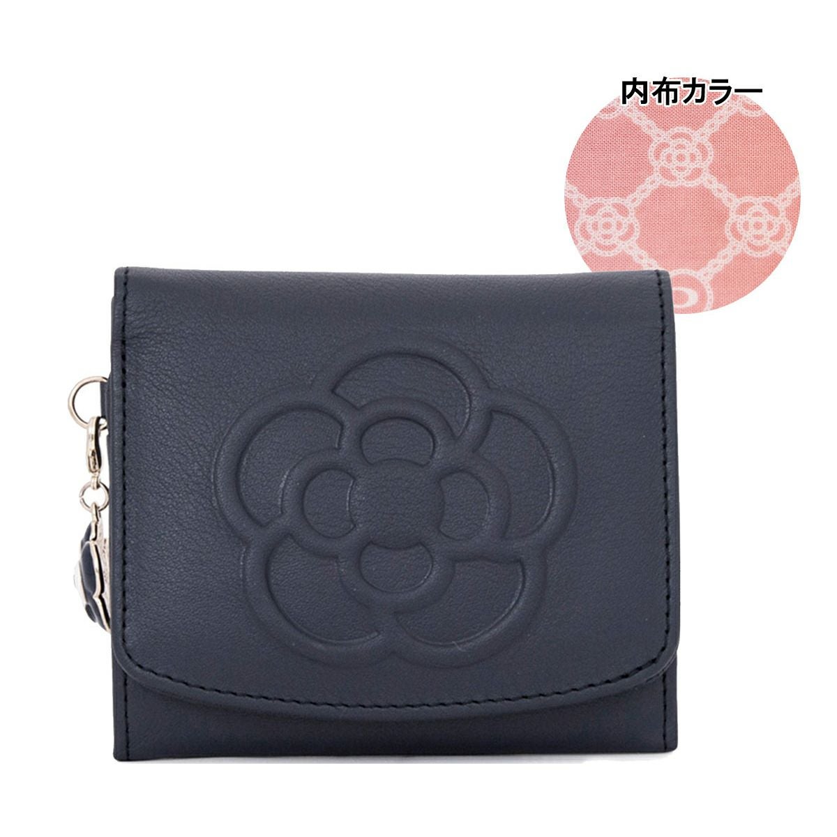 財布 レディース 二つ折り CLATHAS クレイサス 本革 レザー ワッフル CLATHAS（クレイサス） 二つ折り財布 L字ファスナー 本革 ワッフル