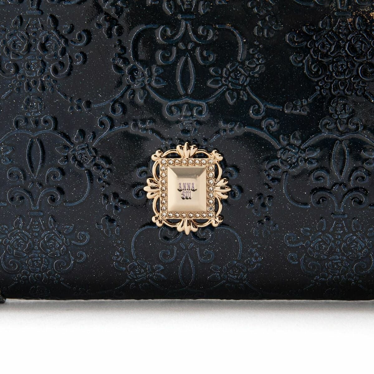 アナスイ【ステラ】ラウンドファスナー 黒 エナメルANNA SUI Amazon | アナスイ 財布 長財布 ラウンドファスナー 黒 ANNA SUI