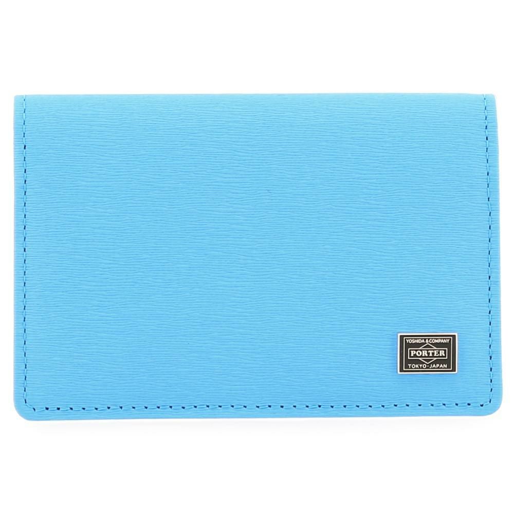 美品！PORTER カレント　&パスケース 水色 ポーター カレント カードケース 052-02207 PORTER CURRENT 吉田カバン