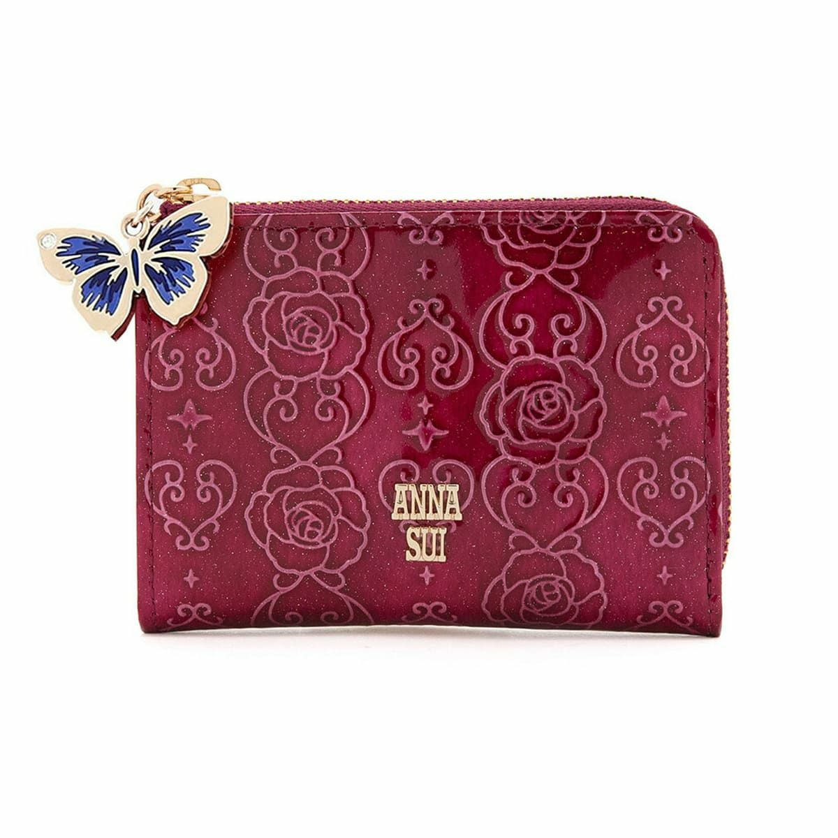 【新品未使用】ANNA SUI アナスイ財布カードケース　三つ折り　ウォレット ANNA SUI（アナスイ） ミニ財布 マルチケース パスケース 定期 カード