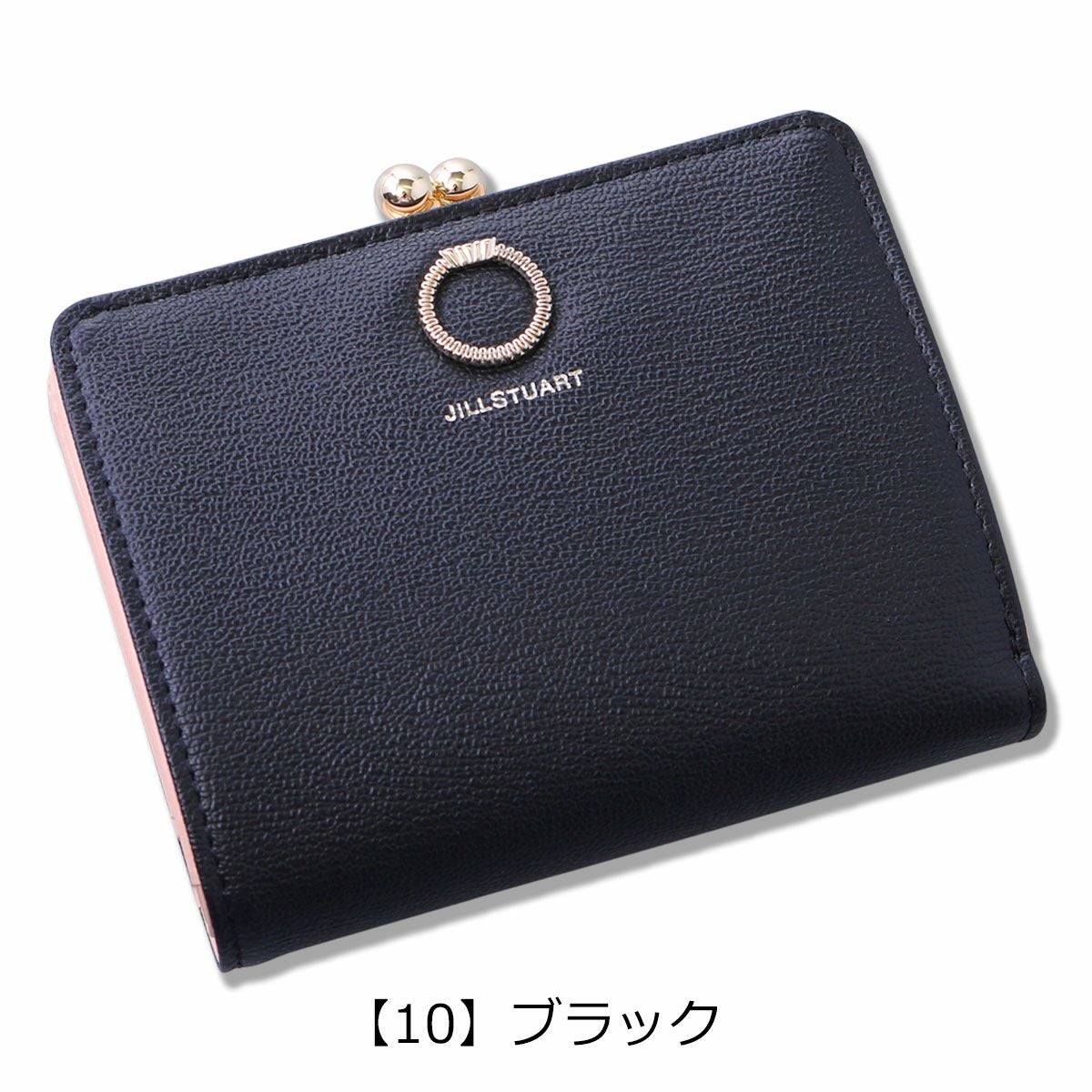 ジルスチュアート 二つ折り財布 ガマ口 レディース 本革 エターナル