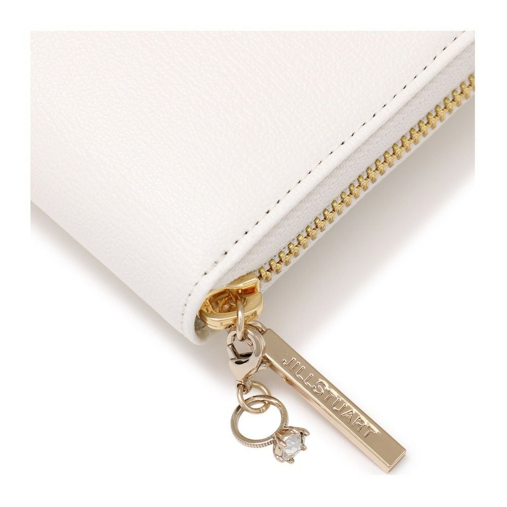 【新品】ジルスチュアート アンティーク ラウンドファスナー 長財布 ホワイト 白 JILL STUART（ジルスチュアート） 【正規販売店】JILL STUART ミスティ
